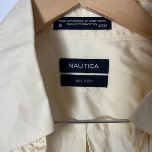 Nautica Men’s Yellow Cotton Shirt 32/33